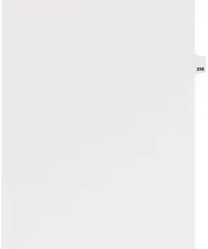 Avery Dividers, "256", Side Tab, 8-1/2"x11", 25/PK, White 82472