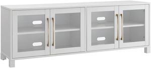 Quincy Rectangular TV Stand for TV's up to 80" in White