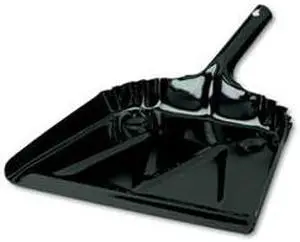 C-(Whi 7)C-Dust Pan, 16Etal 20 Guage, Black