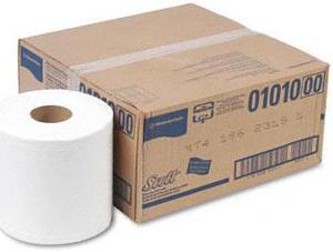 SCOTT Center-Pull Towels, 8 x 15, White, 500/Roll, 4/Carton