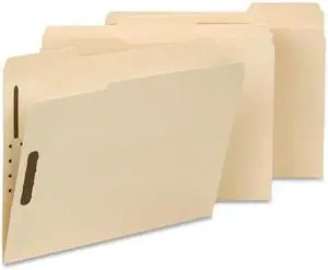 Smead 1/3 Tab Cut Letter Recycled Fastener Folder - 8 1/2" x 11" - 2 x 2K Fastener(s) - Top Tab Location - Assorted Position Tab Position - Manila - Manila - 10% - 50 / Box Smead 1/3 Tab Cut Letter Recycled Fastener Folder - 8 1/2" x 11" - 2 x 2K Fastener(s) - Top Tab Location - Assorted Position Tab Position - Manila - Manila - 10% - 50 / Box
