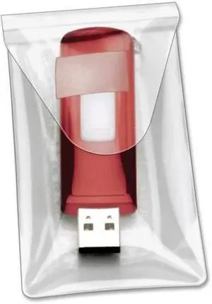 Cardinal Hold It Usb Pockets, 3 7/16 X 2, Clear 21140