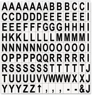 Bi-silique Interchangeable Magnetic Board Accessories Letters Black 3/4"h KT2220 Bi-silique Interchangeable Magnetic Board Accessories Letters Black 3/4"h KT2220