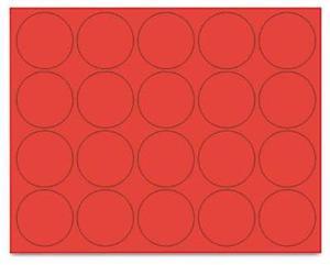 MasterVision Magnetic Color Coding Dots - 3/4" Diameter - Round - Red - Vinyl - 20 / Pack