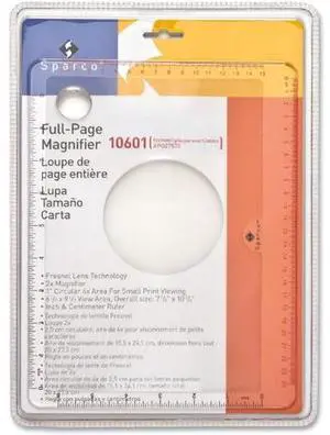Sparco Handheld Magnifier 2X Main 5-3/4"W x 9-3/4"H 10601