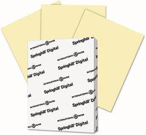 Springhill Digital Vellum Bristol Color Cover 67 lb 8 1/2 x 11 Canary 250 Sheets