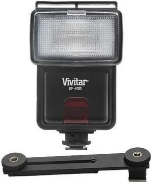 Vivitar SF-4000 Auto Bounce Zoom Slave Flash with Bracket