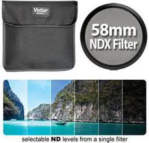 Vivitar Variable NDX Neutral Density Lens Filter - 58mm