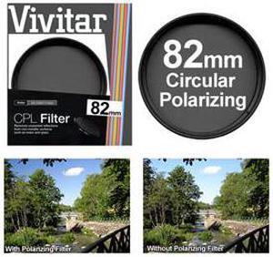 Vivitar 82mm Circular Polarizer Glass Filter