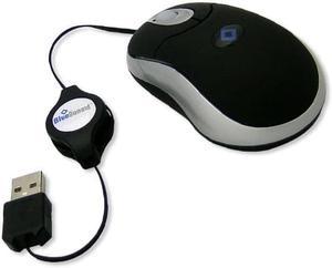 USB 2.0 Retractable Travel Mouse