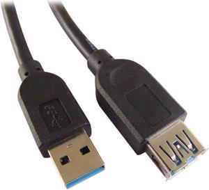 USB 3.0 AA Cable - MF, Black, 6ft