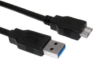 Micro USB 3.0 to USB 3.0 M/M - 3ft, BK