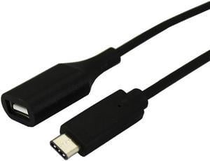 USB 2.0 C Male to A Female, 3ft