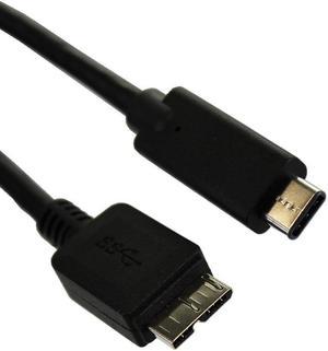 USB 3.0 C Male to Micro B Male, 3ft