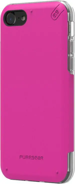 PureGear DualTek Pro Matte Magenta Pink Case Cover for Apple iPhone SE 2020