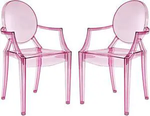 Casper Dining Armchairs Set of 2 - Pink