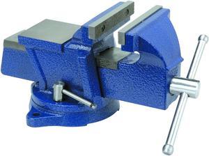 5" Bench Vise with Anvil Swivel Locking Base Tabletop Clamp Heavy Duty Ste