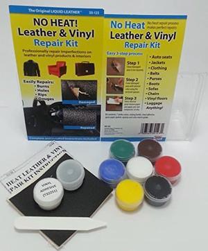No Heat Liquid Leather and Vinyl Repair Kit Fix Holes Burns Rips Gouges