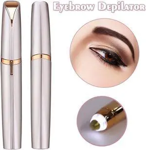 LED Painless Trimmer Electric Eyebrow Facial Hair Remover