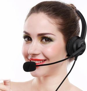 Call Center USB Headset Noise Cancelling USB Call Center Headset with Microphone Volume Control and Mute