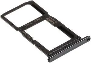 SIM Micro SD Card Tray Holder Slot Adapters Replacement Parts For Huawei P Smart Z (Black)