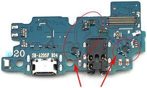 Dock Connector Micro USB Charger Charging Port Flex Cable Microphone Board For Samsung Galaxy A20 A205F