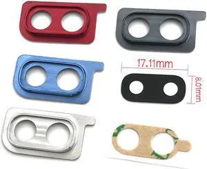 Housing Back Rear Camera Glass Lens With Cover Frame Holder For Samsung Galaxy A30 A305F (Black)