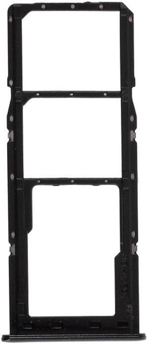 SIM Tray Micro SD Card Tray Holder Slot Replacement Part For Samsung Galaxy A30s A307F / A50s A507F (Black)