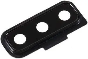 Camera Lens Cover with Bracket and Glass Replacement Part For Samsung Galaxy A7 (2018) A750 A750F 6.0 Inch (Black)