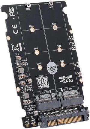 M.2 NGFF SSD(Key M) Key B SSD to U.2 SFF-8639 Adapter Card Converter SATA Interface is Not Supported