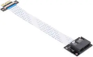 PCI-E 1X to 1X Extension Cable 36Pin Adapter Extender Flexible FPC Cable Horizonal Installation Connector