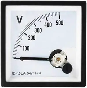 ELECALL CP-96 AC Voltmeter Voltage Meter Analog Panel Mechanical Voltmeter Gauge Pointer 500V