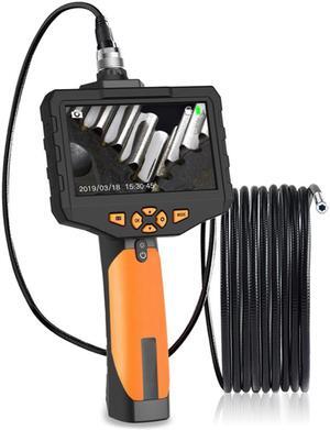 7.6mm Industrial Endoscope Borescope Inspection Camera with 2600mAh Battery 4.5inch HD Display Borescope Camera - 1M