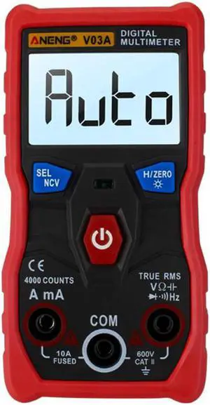 ANENG V03A Analog Measurement Digital Multimeter Esr Meter Multimeter Auto Power Off Testers Tools For Auto Ac Mutimetro - Red