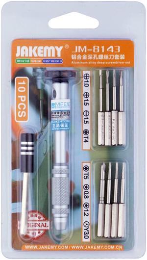 Precision 10 in 1 Flat Phillips Pentalobe Y3.0 Screwdriver Set Bit Mobile Phone Repair Hand Tool Kit for PC Tablet