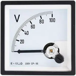 ELECALL CP-96 AC Voltmeter Voltage Meter Analog Panel Mechanical Voltmeter Gauge Pointer 100V