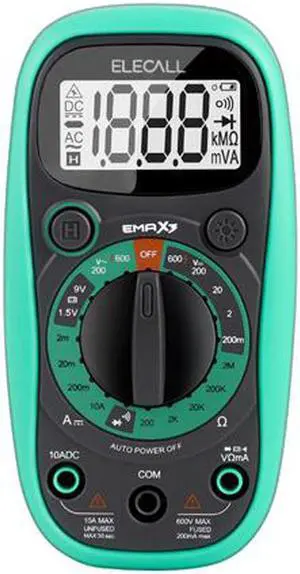 ELECALL EMAX3 Mini Multimeter Digital Portable Multifunction Auto Smart Tester AC/DC Volt Amp Ohm Diode High Precision