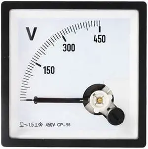 ELECALL CP-96 AC Voltmeter Voltage Meter Analog Panel Mechanical Voltmeter Gauge Pointer 450V