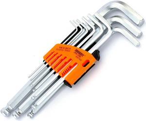 JM-HK2 9 in 1 1.5mm - 10mm Hexagon Allen Key Wrench Set Hex Key Set Spanner set Tool Kit