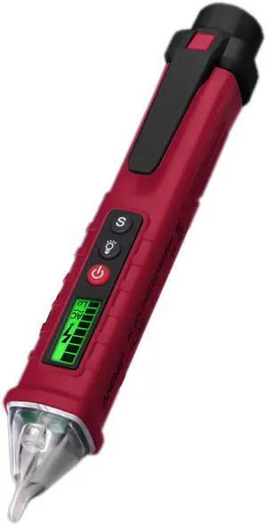 ANENG VC1010 Digital Voltage Detectors 12-1000V AC/DC Non-Contact Pen Tester Meter Volt Current Electric Test Pencil 2020 - Red