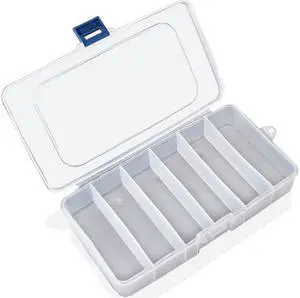 BST-651 6 Lattices Transparent Plastic Storage Box