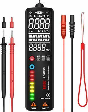 3-IN-1 Digital Multimeter Voltage Detector Tester BSIDE ADMS1CL Multimetetro Voltmeter DC AC DMM Ohm Hz Continuity NCV test