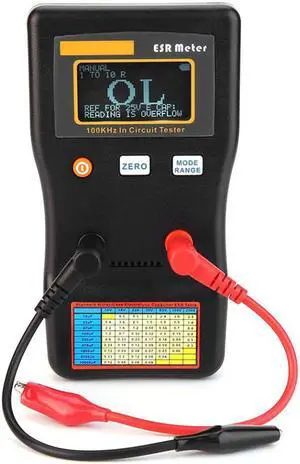 MESR-100 Capacitance Meter Auto Ranging In Circuit Tester ESR Resistance Capacitance Meter Resistance meter