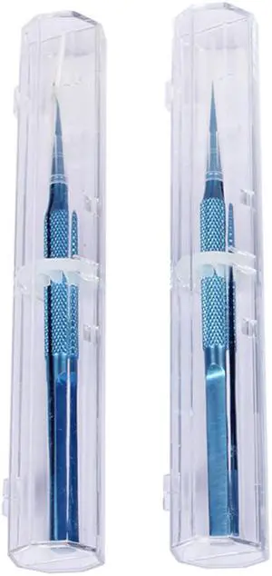 Titanium Alloy Tweezers Professional Repair Fingerprint Fly Line Phone Motherboard Precise Antimagnetic Electronics Tweezers - 2pcs