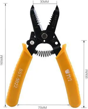 BST-5022 Portable Steel Wire Cable Stripper Pliers Knife Wire Stripper Cutters Terminal Crimping Stripping Cutting Pliers