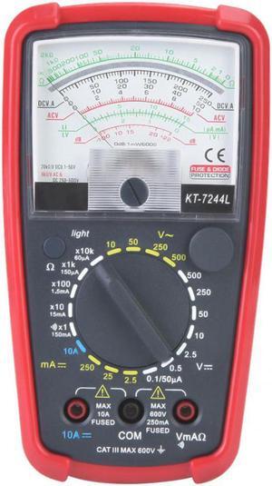 KT7244L Handheld Multimeter Multifunction High Sensitivity Precision Handheld Analog Multimeter