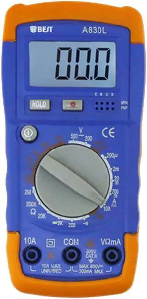 BEST A830L LCD Digital Multimeter DC AC Voltage Diode Freguency Multitester Volt Tester Test Current
