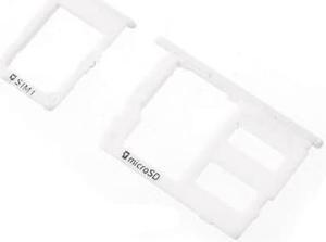J5 (2017) J530 SIM + SIM / SD Card Tray Slots Part For Samsung Galaxy J7 (2017) J730 SIM Card Tray (White)