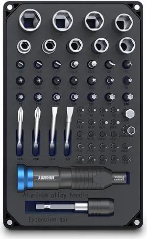 NEW 60-in-1 Professional Screwdriver Set with High Quality S-2 Driver Bit DIY Repair Tool Kit for Laptop Glasses Mobile Phone