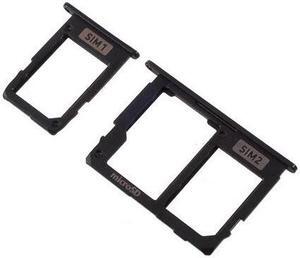 J5 (2017) J530 SIM + SIM / SD Card Tray Slots Part For Samsung Galaxy J7 (2017) J730 SIM Card Tray (Black)